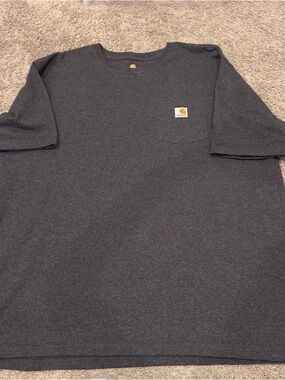 Carhartt Charcoal Pocket Tee with Logo Patch